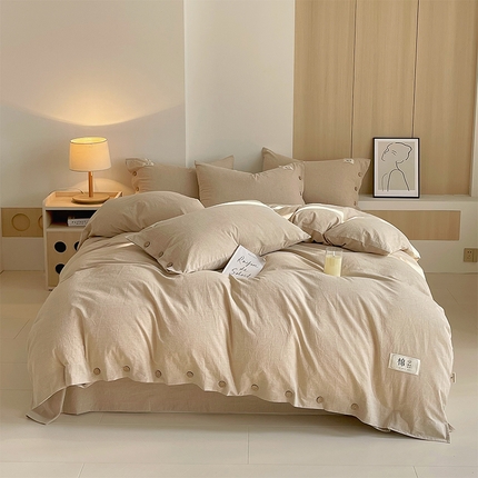 91家纺网 家纺一手货源 找家纺 （总）2025新款全棉自由棉色织系列-四件套