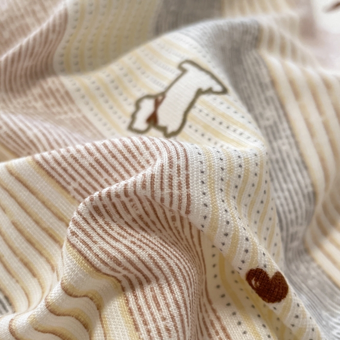 91家纺网 家纺一手货源 找家纺 玉海棠家纺 2025新款针织双层纱四件套 卡曼