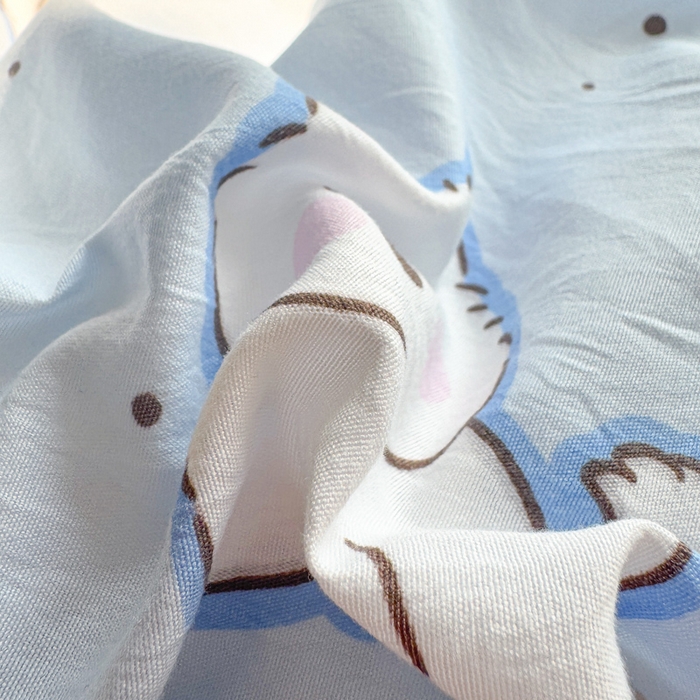 91家纺网 家纺一手货源 找家纺 温眠 2025新款亲肤柔软卡通印花水洗棉四件套 高西低