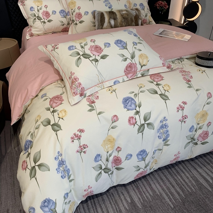 91家纺网 家纺一手货源 找家纺 （总）莱豫家纺 2025新款全棉生态磨毛加厚全棉四件套