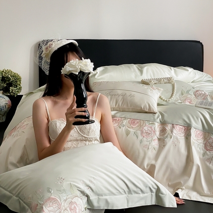 （总）2025新款100支全棉四件套-玫瑰物语