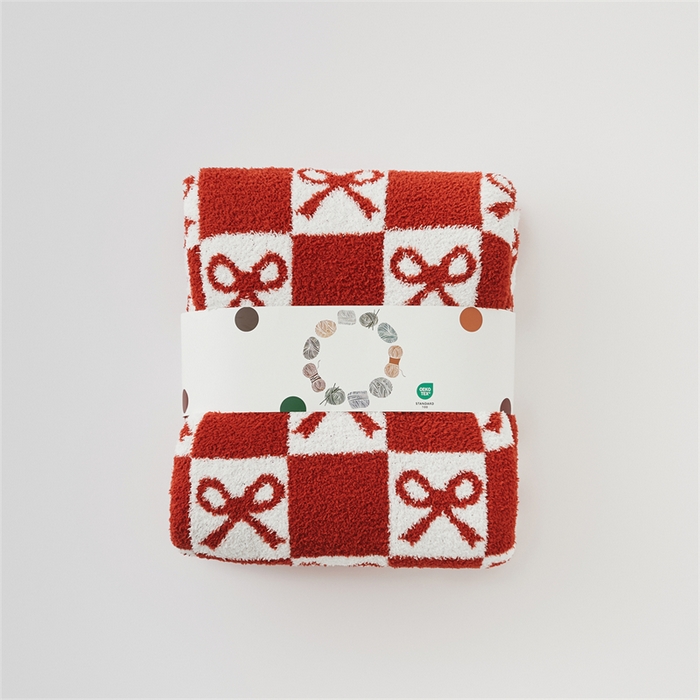 91家纺网 家纺一手货源 找家纺 暖绵绵家纺 2025新款半边绒系列盖毯披肩毯毯子-卓斯（ 最低零售价：161元） 卓斯-红色