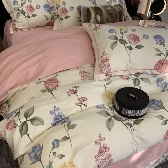 91家纺网 家纺一手货源 找家纺 （总）莱豫家纺 2025新款全棉生态磨毛加厚全棉四件套