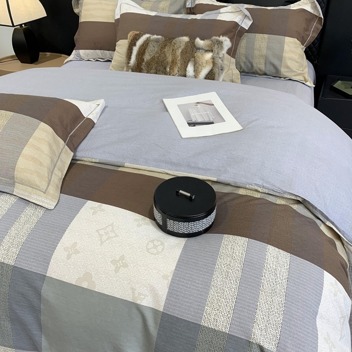 91家纺网 家纺一手货源 找家纺 莱豫家纺 2025新款全棉生态磨毛加厚全棉四件套 布鲁克林