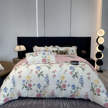 91家纺网 家纺一手货源 找家纺 （总）莱豫家纺 2025新款全棉生态磨毛加厚全棉四件套