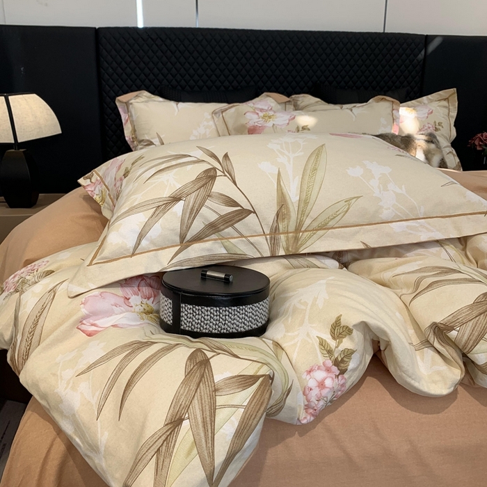 91家纺网 家纺一手货源 找家纺 莱豫家纺 2025新款全棉生态磨毛加厚全棉四件套 梦巴黎