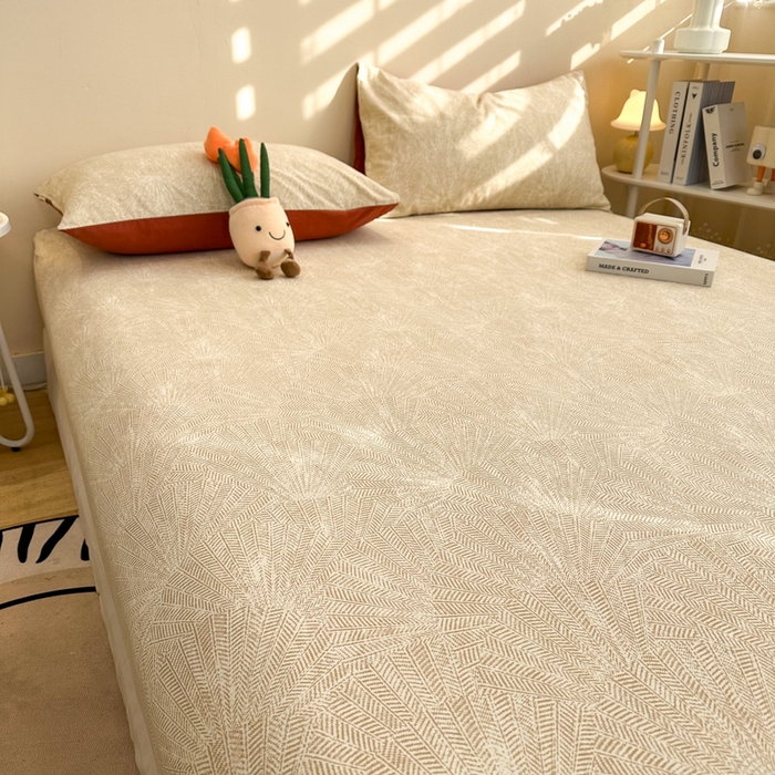 91家纺网 家纺一手货源 找家纺 简宜家居（朝初家纺） 2025新款A版纯棉全棉磨毛单床笠 瑞彩