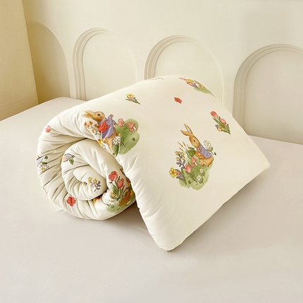 91家纺网 家纺一手货源 找家纺 （买家秀爆款不断货）A类母婴级卡通百分百新疆棉花被子全棉水洗棉被子春秋被秋冬被被芯空调被全棉被子被芯 展示图2