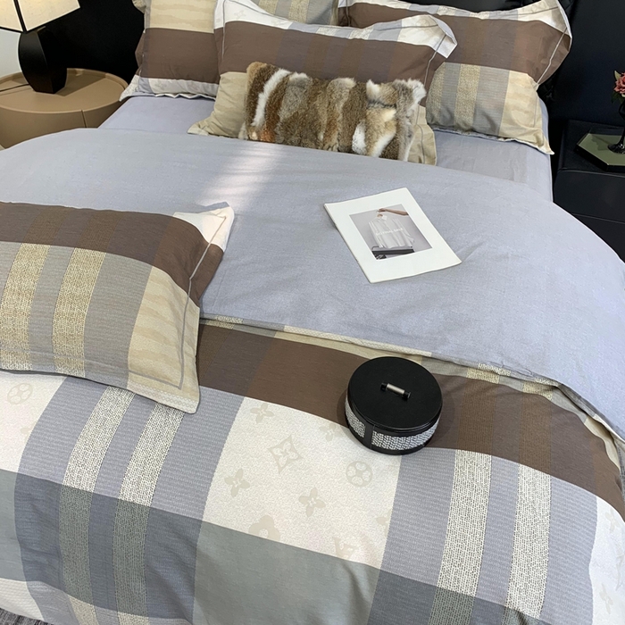 91家纺网 家纺一手货源 找家纺 莱豫家纺 2025新款全棉生态磨毛加厚全棉四件套 布鲁克林