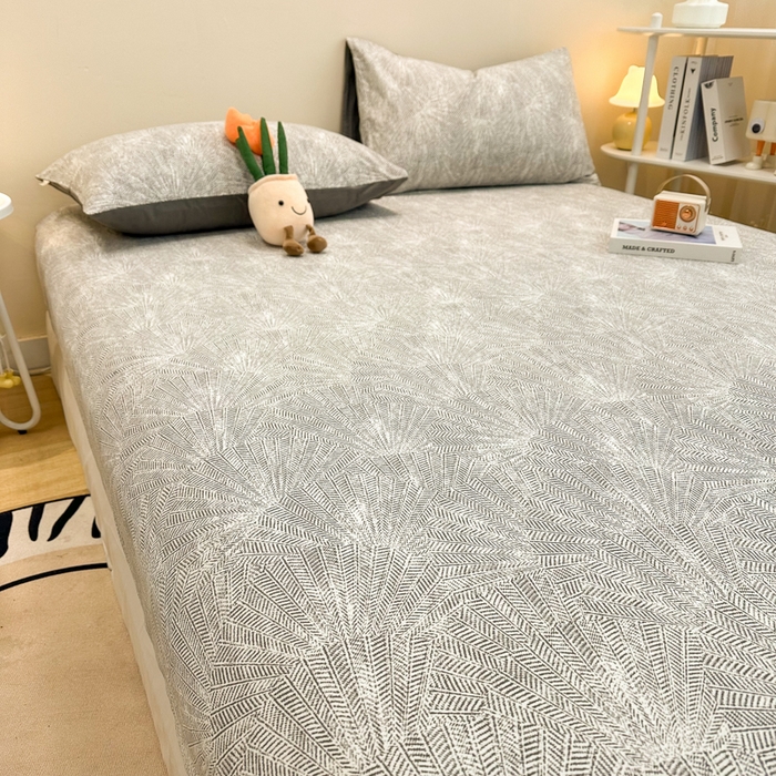 91家纺网 家纺一手货源 找家纺 简宜家居（朝初家纺） 2025新款A版纯棉全棉磨毛单床笠 灵犀