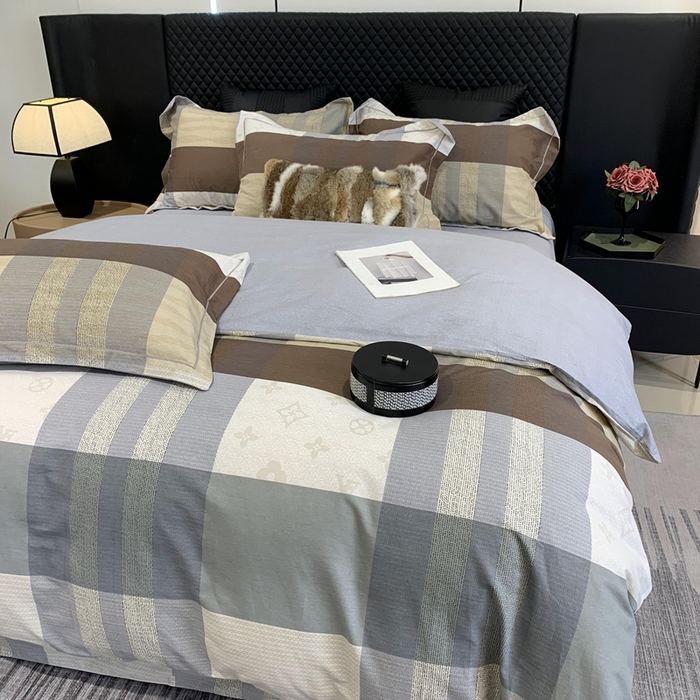 91家纺网 家纺一手货源 找家纺 莱豫家纺 2025新款全棉生态磨毛加厚全棉四件套 布鲁克林