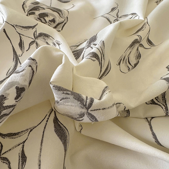 91家纺网 家纺一手货源 找家纺 美梦家纺 2025新款法式赫本风水洗棉床盖四件套系列 赫本风·玫瑰花园