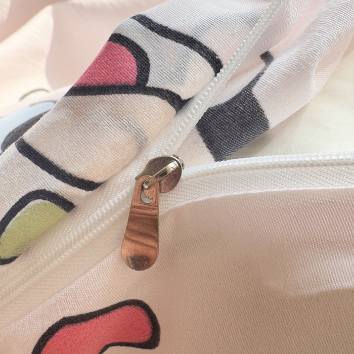 91家纺网 家纺一手货源 找家纺 温眠 2025新款亲肤柔软卡通印花水洗棉四件套 调皮小新