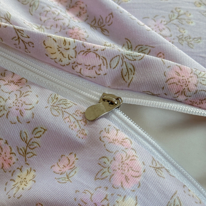 91家纺网 家纺一手货源 找家纺 玉海棠家纺 2025新款针织双层纱四件套 丽莎紫