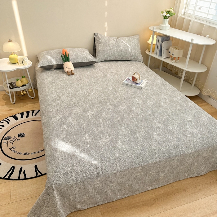 91家纺网 家纺一手货源 找家纺 简宜家居（朝初家纺） 2025新款A版纯棉全棉磨毛单床单 灵犀