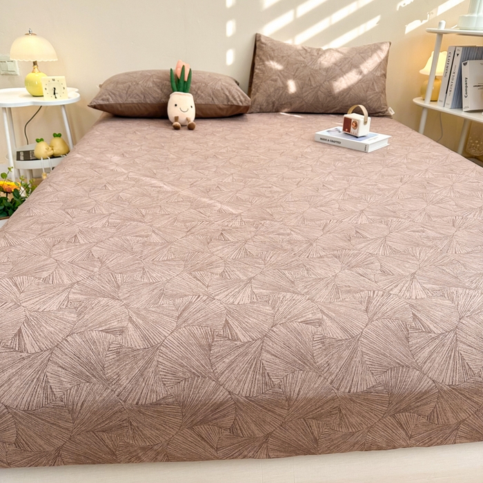 91家纺网 家纺一手货源 找家纺 简宜家居（朝初家纺） 2025新款A版纯棉全棉磨毛单床笠 幽梦一品