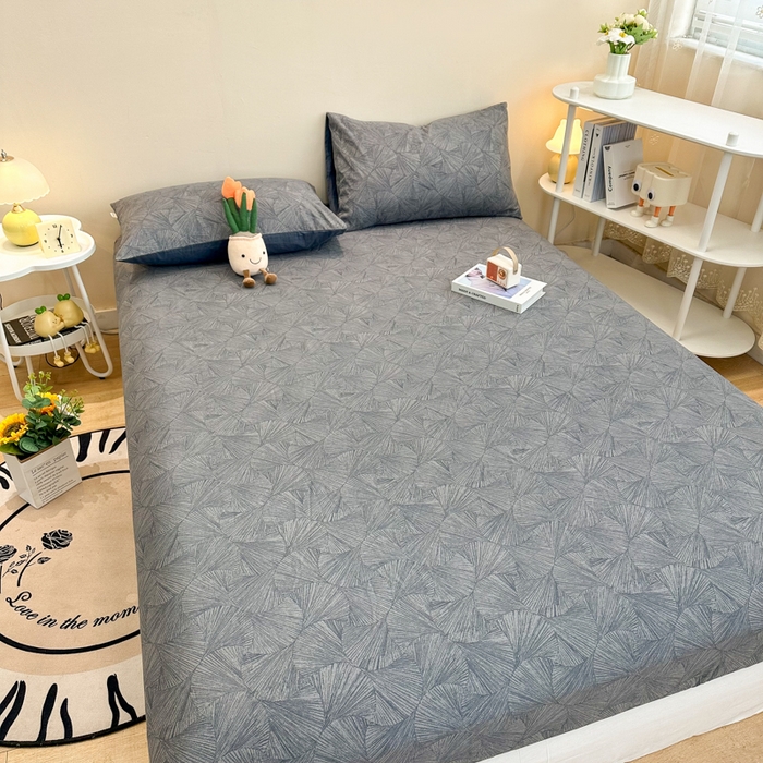 91家纺网 家纺一手货源 找家纺 简宜家居（朝初家纺） 2025新款A版纯棉全棉磨毛单床笠 云影风华