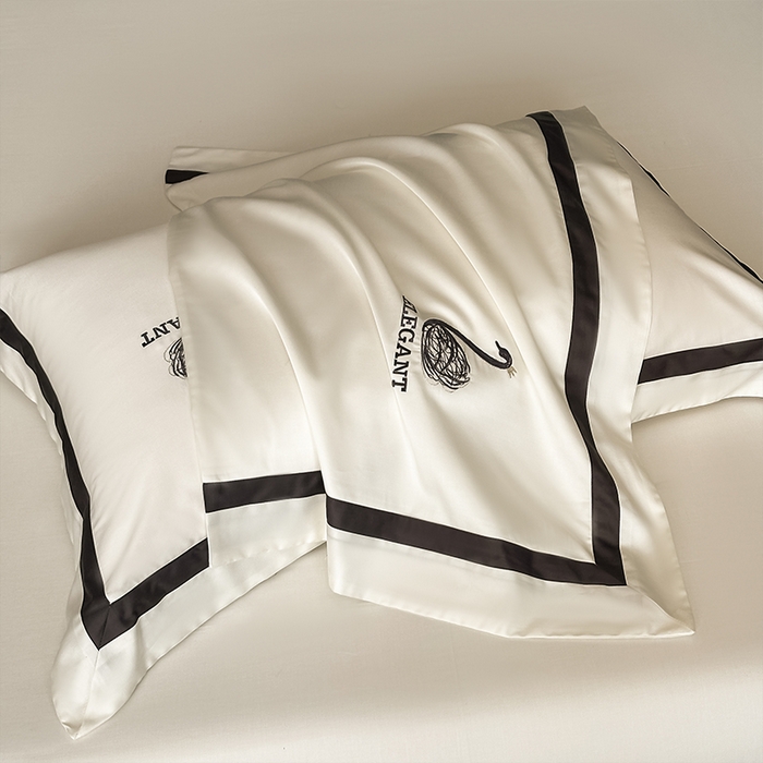 91家纺网 家纺一手货源 找家纺 618家纺 2025新款A类60S100支全棉纯棉四件套-天鹅之舞 天鹅之舞-奶油米