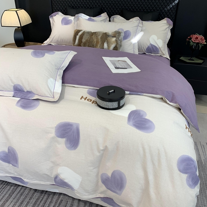 91家纺网 家纺一手货源 找家纺 莱豫家纺 2025新款全棉生态磨毛加厚全棉四件套 乐语生活