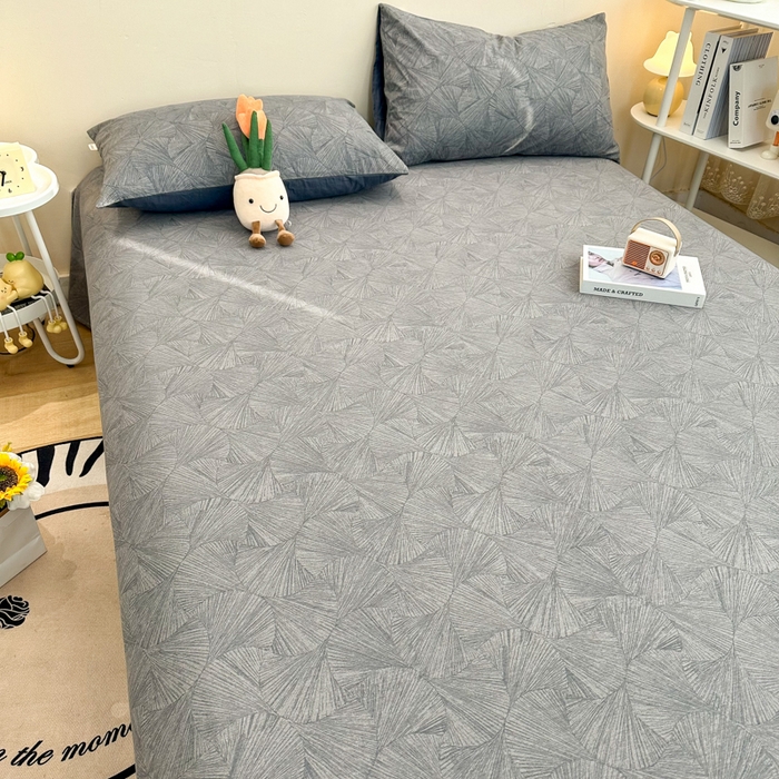 91家纺网 家纺一手货源 找家纺 简宜家居（朝初家纺） 2025新款A版纯棉全棉磨毛单床单 云影风华