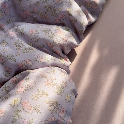 玉海棠家纺 2025新款针织双层纱四件套 丽莎紫