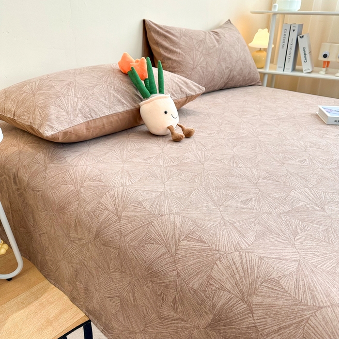 91家纺网 家纺一手货源 找家纺 简宜家居（朝初家纺） 2025新款A版纯棉全棉磨毛单床单 幽梦一品