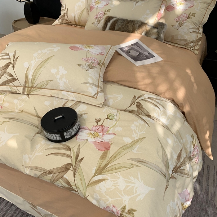 91家纺网 家纺一手货源 找家纺 莱豫家纺 2025新款全棉生态磨毛加厚全棉四件套 梦巴黎