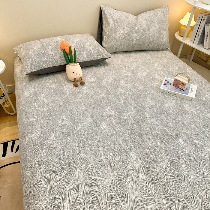 91家纺网 家纺一手货源 找家纺 简宜家居（朝初家纺） 2025新款A版纯棉全棉磨毛单床笠 灵犀