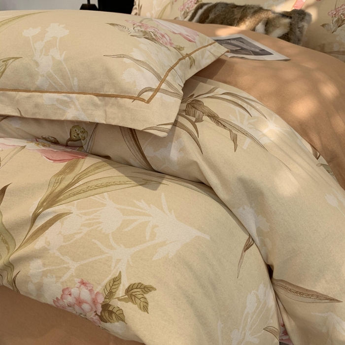 91家纺网 家纺一手货源 找家纺 莱豫家纺 2025新款全棉生态磨毛加厚全棉四件套 梦巴黎