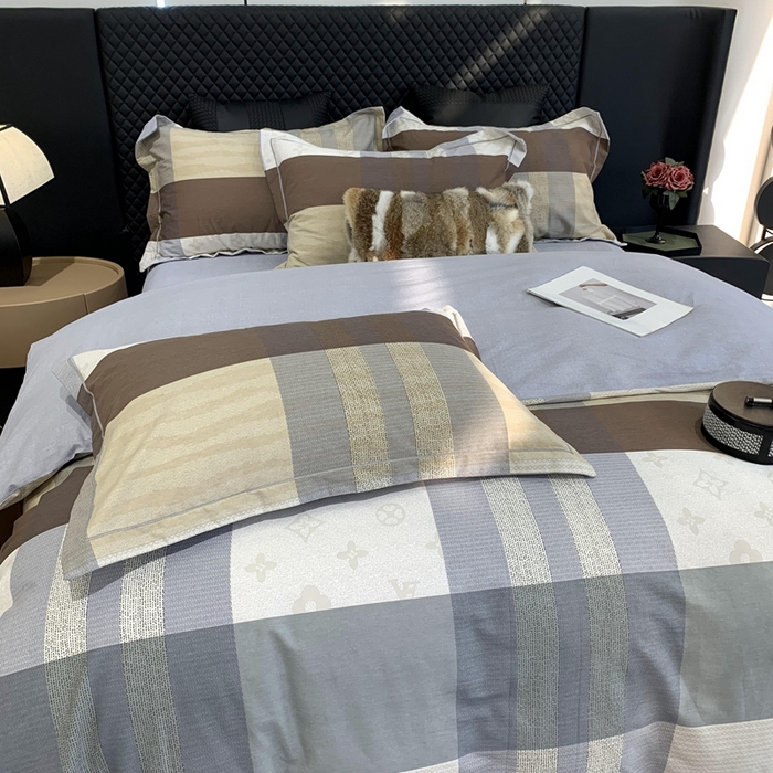 91家纺网 家纺一手货源 找家纺 莱豫家纺 2025新款全棉生态磨毛加厚全棉四件套 布鲁克林