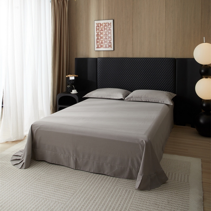 91家纺网 家纺一手货源 找家纺 （总）雲归梦 2025新款全棉加厚磨毛绣花宽边工艺四件套-璀璨人生