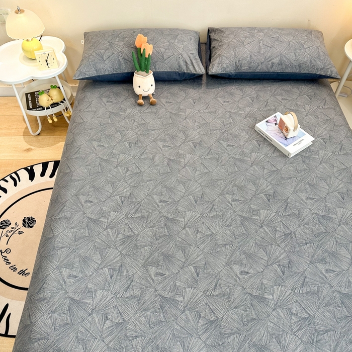 91家纺网 家纺一手货源 找家纺 简宜家居（朝初家纺） 2025新款A版纯棉全棉磨毛单床笠 云影风华