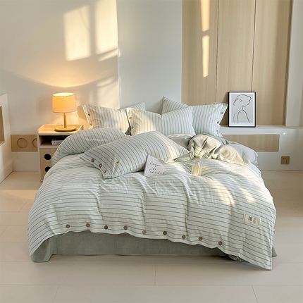 91家纺网 家纺一手货源 找家纺 （总）2025新款全棉自由棉色织系列-四件套