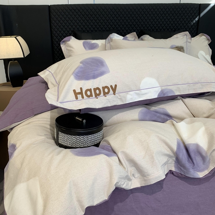 91家纺网 家纺一手货源 找家纺 莱豫家纺 2025新款全棉生态磨毛加厚全棉四件套 乐语生活