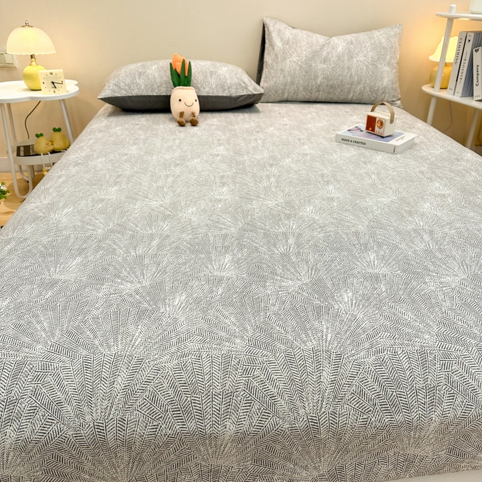 91家纺网 家纺一手货源 找家纺 简宜家居（朝初家纺） 2025新款A版纯棉全棉磨毛单床笠 灵犀