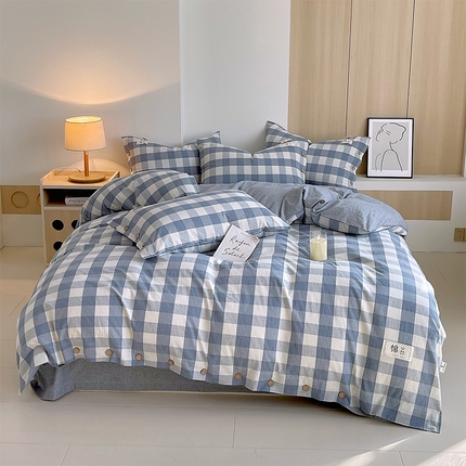 91家纺网 家纺一手货源 找家纺 （总）2025新款全棉自由棉色织系列-四件套