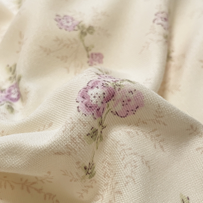 91家纺网 家纺一手货源 找家纺 玉海棠家纺 2025新款针织双层纱四件套 春意花开