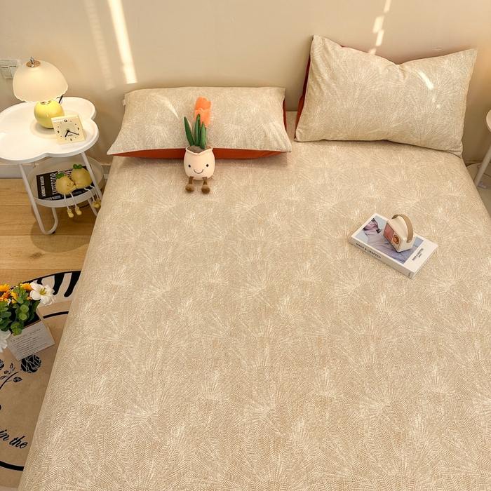 91家纺网 家纺一手货源 找家纺 简宜家居（朝初家纺） 2025新款A版纯棉全棉磨毛单床单 瑞彩