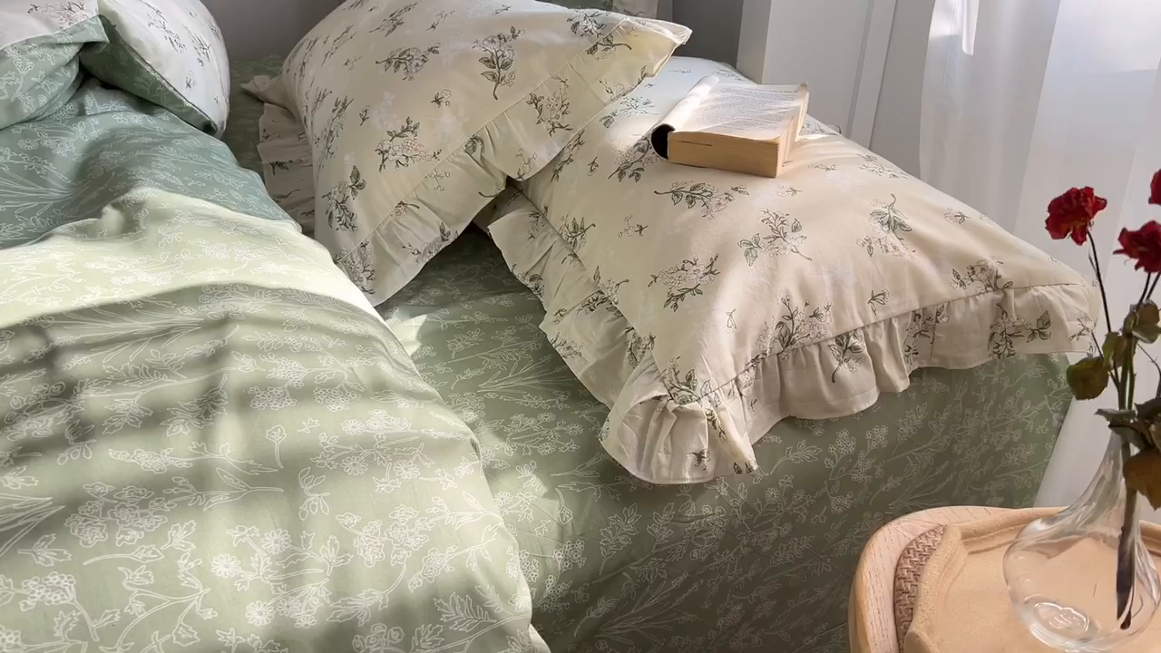 91家纺网 家纺一手货源 找家纺 （总）棉生活 2025新款洛丽塔花边款全棉四件套