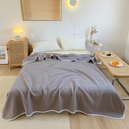 尺素 2025新款针织棉夏被系列-莫兰迪 莫兰迪-纯灰