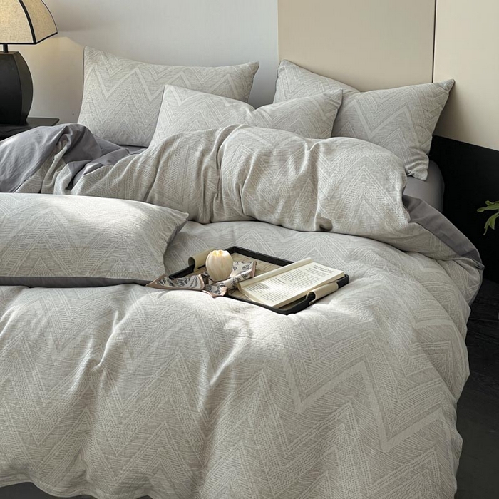 91家纺网 家纺一手货源 找家纺 （总）ab家纺 2025新款全棉三层纱小提花四件套