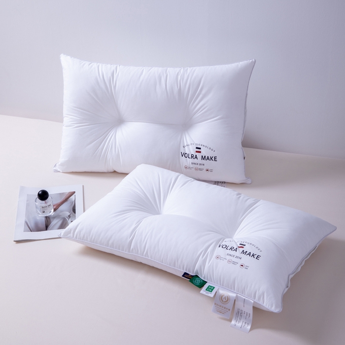 91家纺网 家纺一手货源 找家纺 （总）凌云家纺 2025新款全棉高中低枕60新疆长绒棉立体5星级酒店枕纯棉白色枕