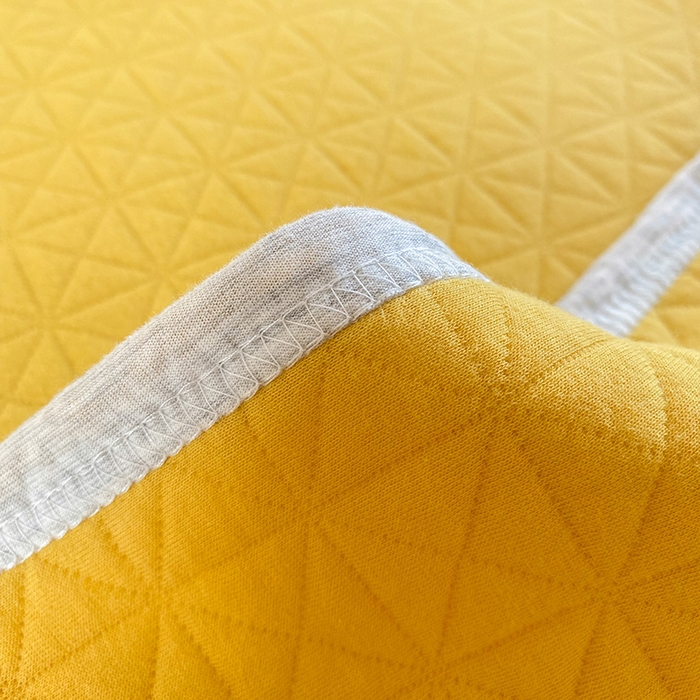 91家纺网 家纺一手货源 找家纺 尺素 2025新款针织棉夏被系列-莫兰迪 莫兰迪-姜黄