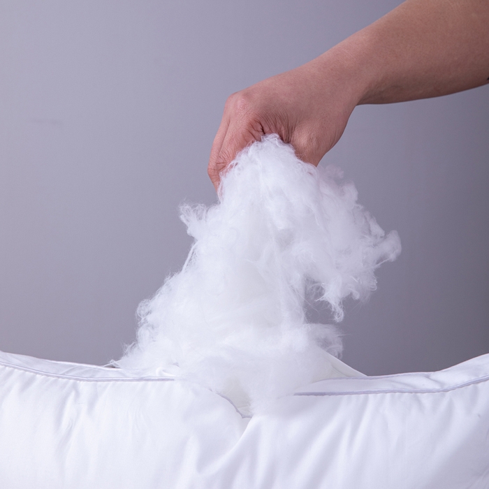 91家纺网 家纺一手货源 找家纺 凌云家纺 2025新款全棉高中低枕60新疆长绒棉立体5星级酒店枕纯棉白色枕 全棉低枕芯