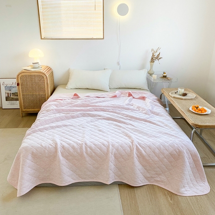 91家纺网 家纺一手货源 找家纺 （总）尺素 2025新款针织棉夏被系列-奶油