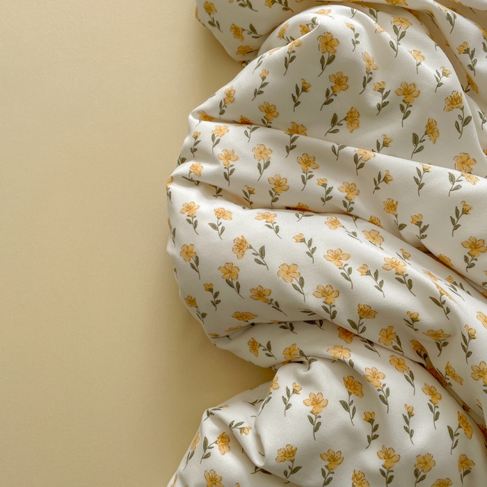 91家纺网 家纺一手货源 找家纺 仟网汇 2025新款小清新有氧针织棉双层纱系列四件套 小晴天