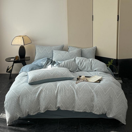 ab家纺 2025新款全棉三层纱小提花四件套 伯爵-兰