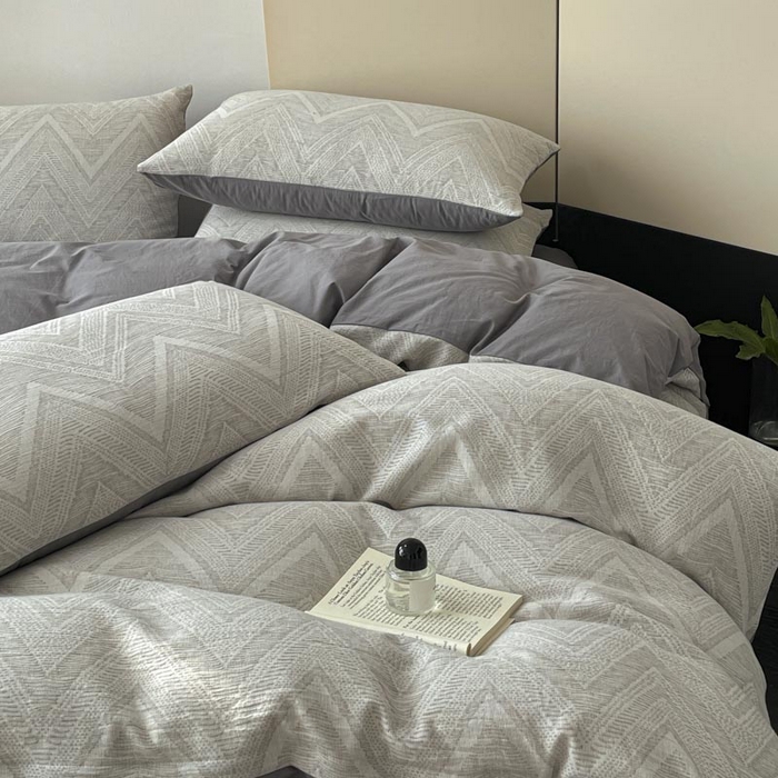 91家纺网 家纺一手货源 找家纺 （总）ab家纺 2025新款全棉三层纱小提花四件套