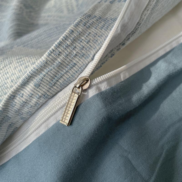 91家纺网 家纺一手货源 找家纺 ab家纺 2025新款全棉三层纱小提花四件套 伯爵-兰