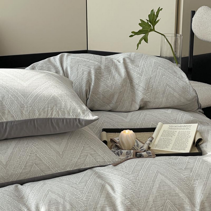 91家纺网 家纺一手货源 找家纺 （总）ab家纺 2025新款全棉三层纱小提花四件套